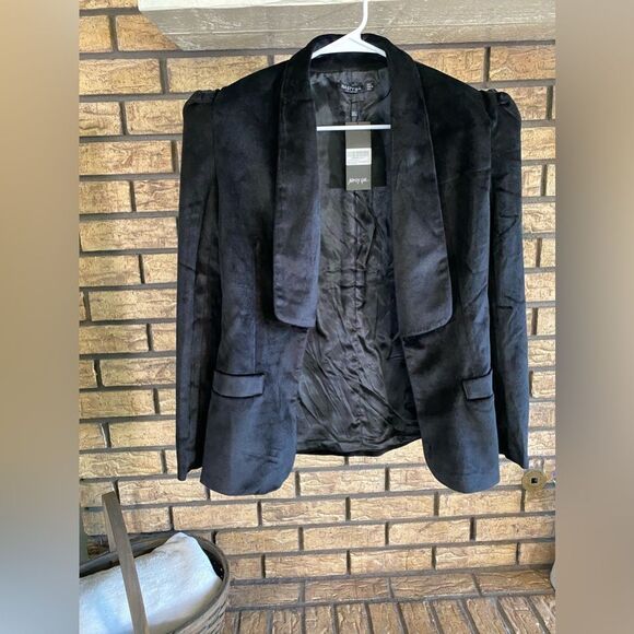 Nasty Gal black velvety blazer new‎ with tags nwt - Picture 1 of 6